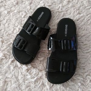 H&M Shoes - NWOT H&M black slides 8 H&M Shoes - NWOT H&M black slides 8